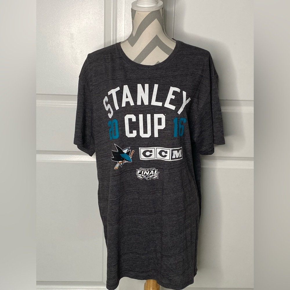 NHL San Jose Sharks 2016 Stanley Cup XL Tee - Picture 1 of 6